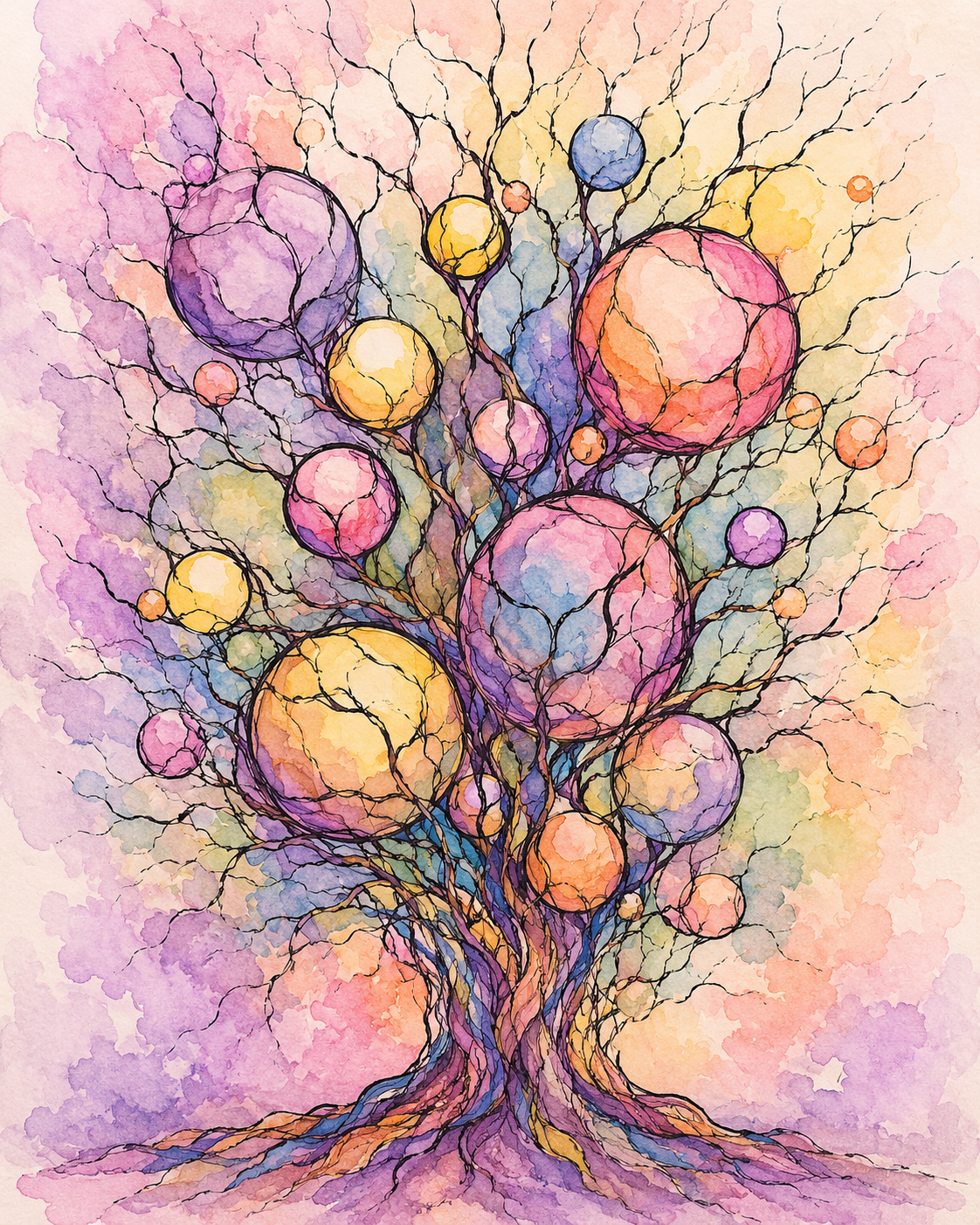 Neurographic Art: Tree of Wishes